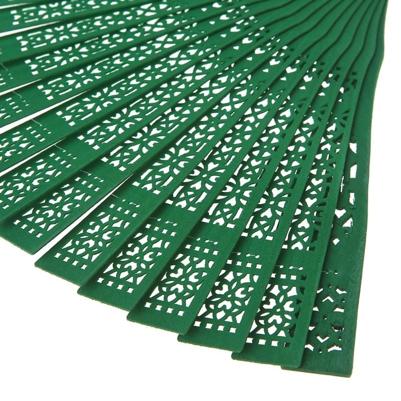 Very Popular Colourful Vintage Hollow Wood Hand Fan Chinese Fragrant Wooden Folding Fans