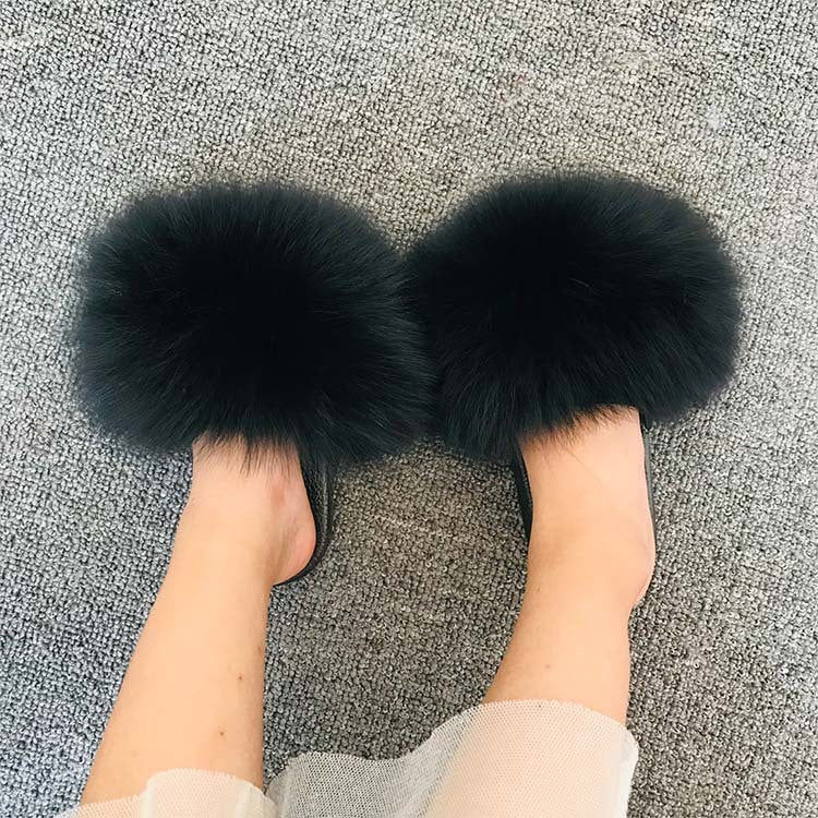 Slippers For Summer Wear Casual Fur Sandals