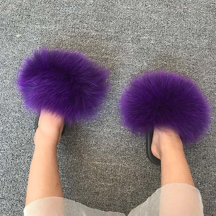 Slippers For Summer Wear Casual Fur Sandals