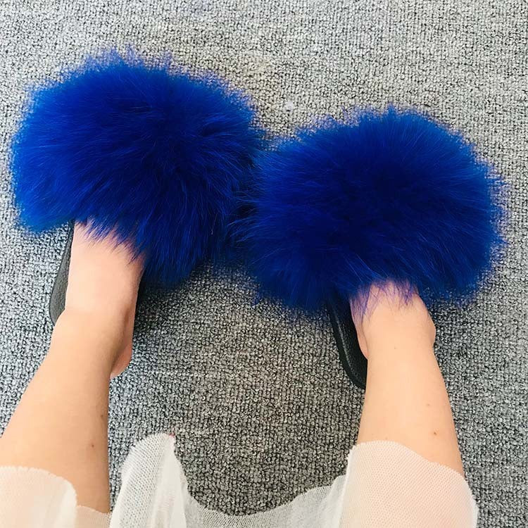 Slippers For Summer Wear Casual Fur Sandals