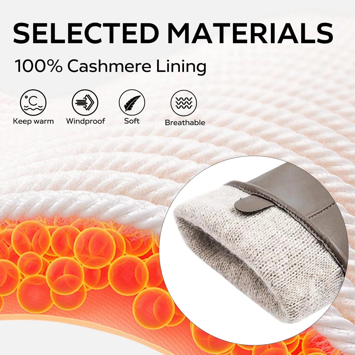 Winter Lambskin Leather Women'S Gloves with Touchscreen Texting and Warm Driving Function