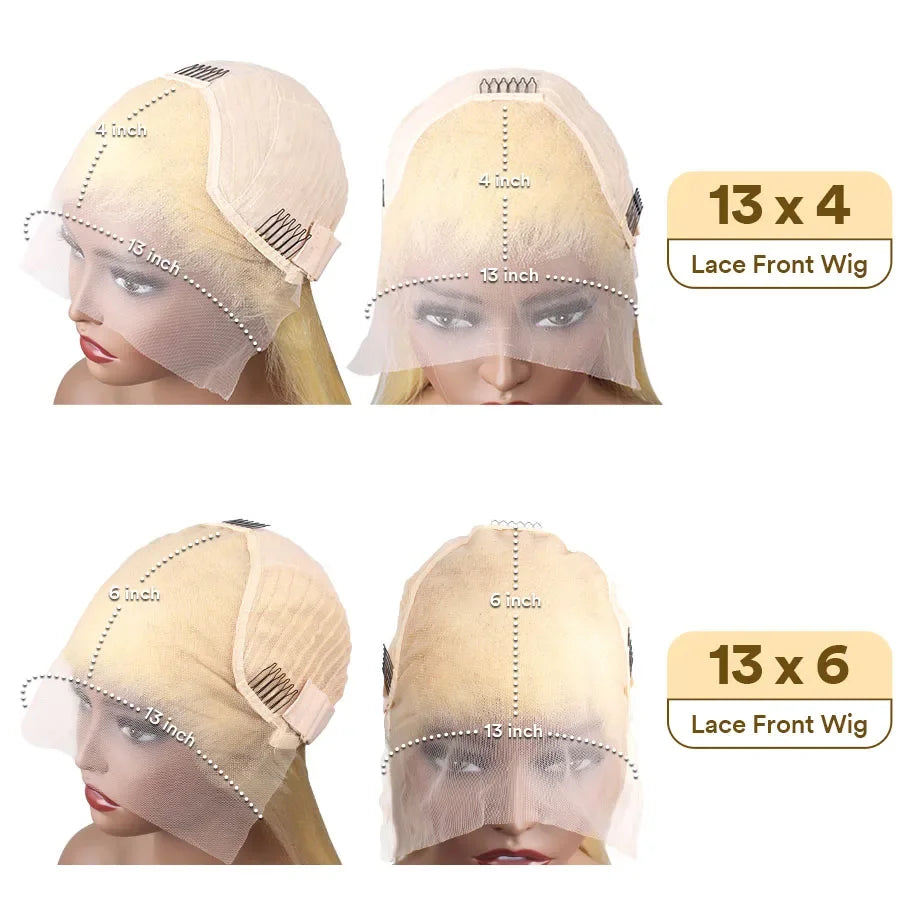 613 Hd Lace Frontal Wig Human Hair Body Wave 13x6 13x4 Lace Front Wig 180 Density Blonde Human Lace Front Wig 613 Human Hair Wig