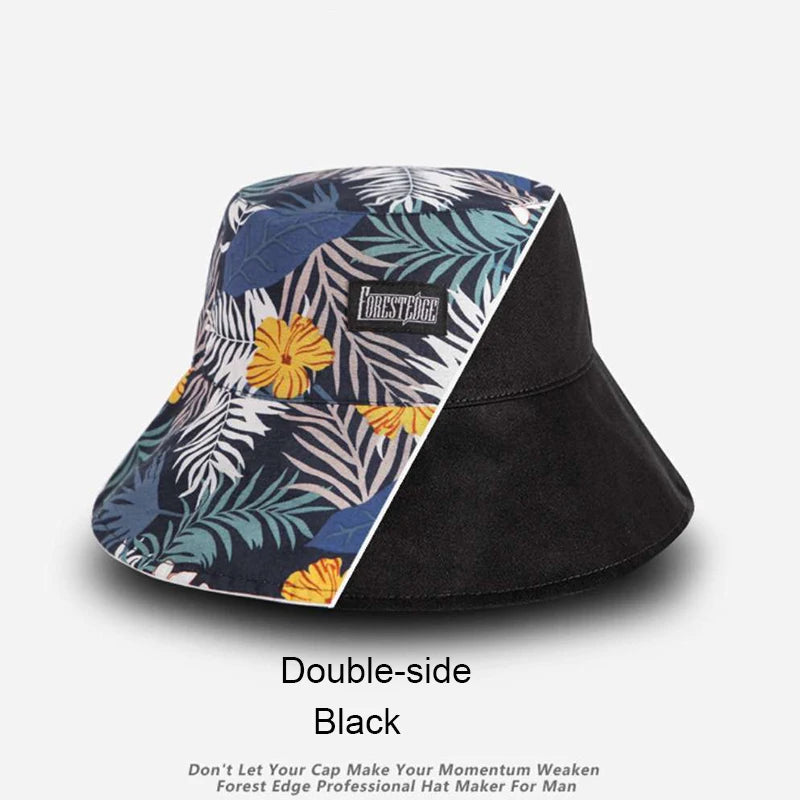 Large Big Size Sun Hats Men Summer Double Side Bucket Hat Men's Panama Fedoras Outdoor Fisherman Hat Visor Basin Cap Beach Hat