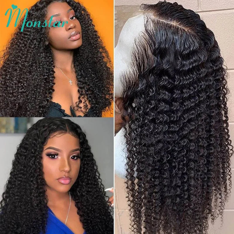30 Inch Brazilian Kinky Curly Wig 360 Lace Frontal Wig 13x4 13x6 Lace Front Human Hair Wigs 5x5 Closure Wig Curly Human Hair Wig