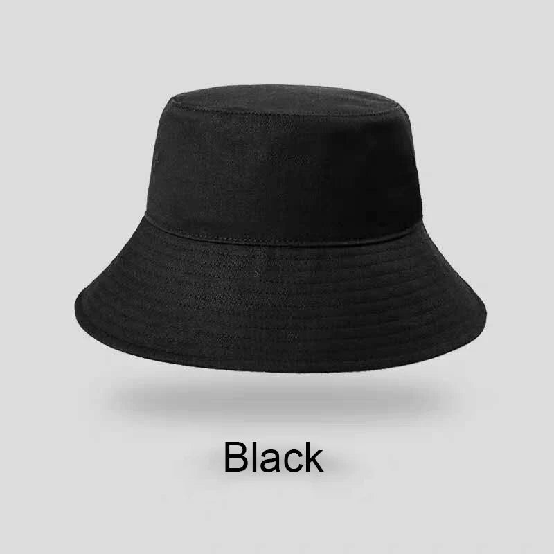 Large Big Size Sun Hats Men Summer Double Side Bucket Hat Men's Panama Fedoras Outdoor Fisherman Hat Visor Basin Cap Beach Hat