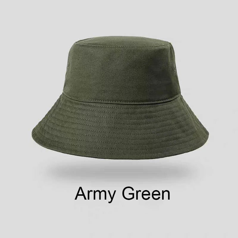 Large Big Size Sun Hats Men Summer Double Side Bucket Hat Men's Panama Fedoras Outdoor Fisherman Hat Visor Basin Cap Beach Hat