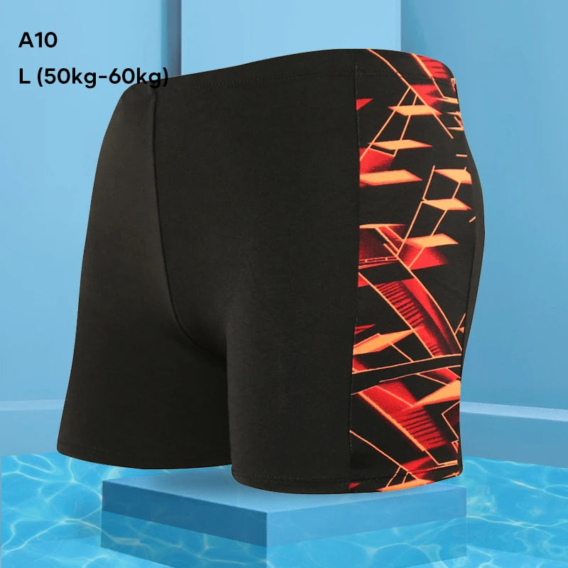 Men's Swimwear Pants Summer Beach Swim Shorts Trunks Swimsuit Swimming Trunks Boxer Briefs Quick Dry Sswimming Trunks