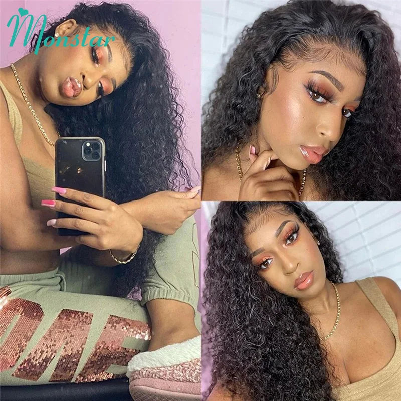 30 Inch Brazilian Kinky Curly Wig 360 Lace Frontal Wig 13x4 13x6 Lace Front Human Hair Wigs 5x5 Closure Wig Curly Human Hair Wig