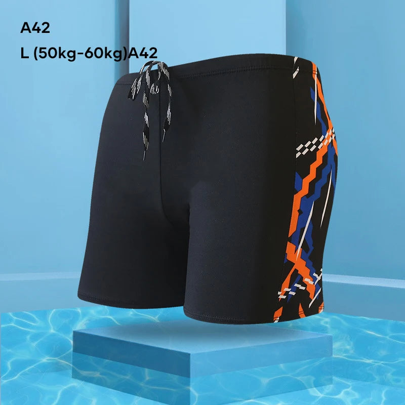Men's Swimwear Pants Summer Beach Swim Shorts Trunks Swimsuit Swimming Trunks Boxer Briefs Quick Dry Sswimming Trunks