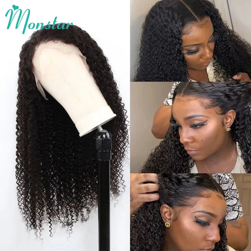 30 Inch Brazilian Kinky Curly Wig 360 Lace Frontal Wig 13x4 13x6 Lace Front Human Hair Wigs 5x5 Closure Wig Curly Human Hair Wig