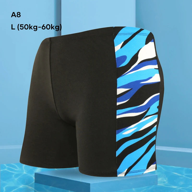 Men's Swimwear Pants Summer Beach Swim Shorts Trunks Swimsuit Swimming Trunks Boxer Briefs Quick Dry Sswimming Trunks