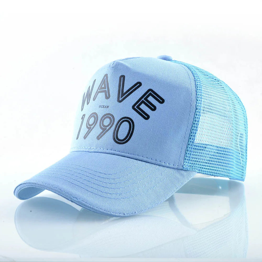 FS Orange Green 5 Panel Mesh Trucker Hats Snapback Hip Hop Cap Summer Breathable Baseball Caps For Men Women Bones Masculino