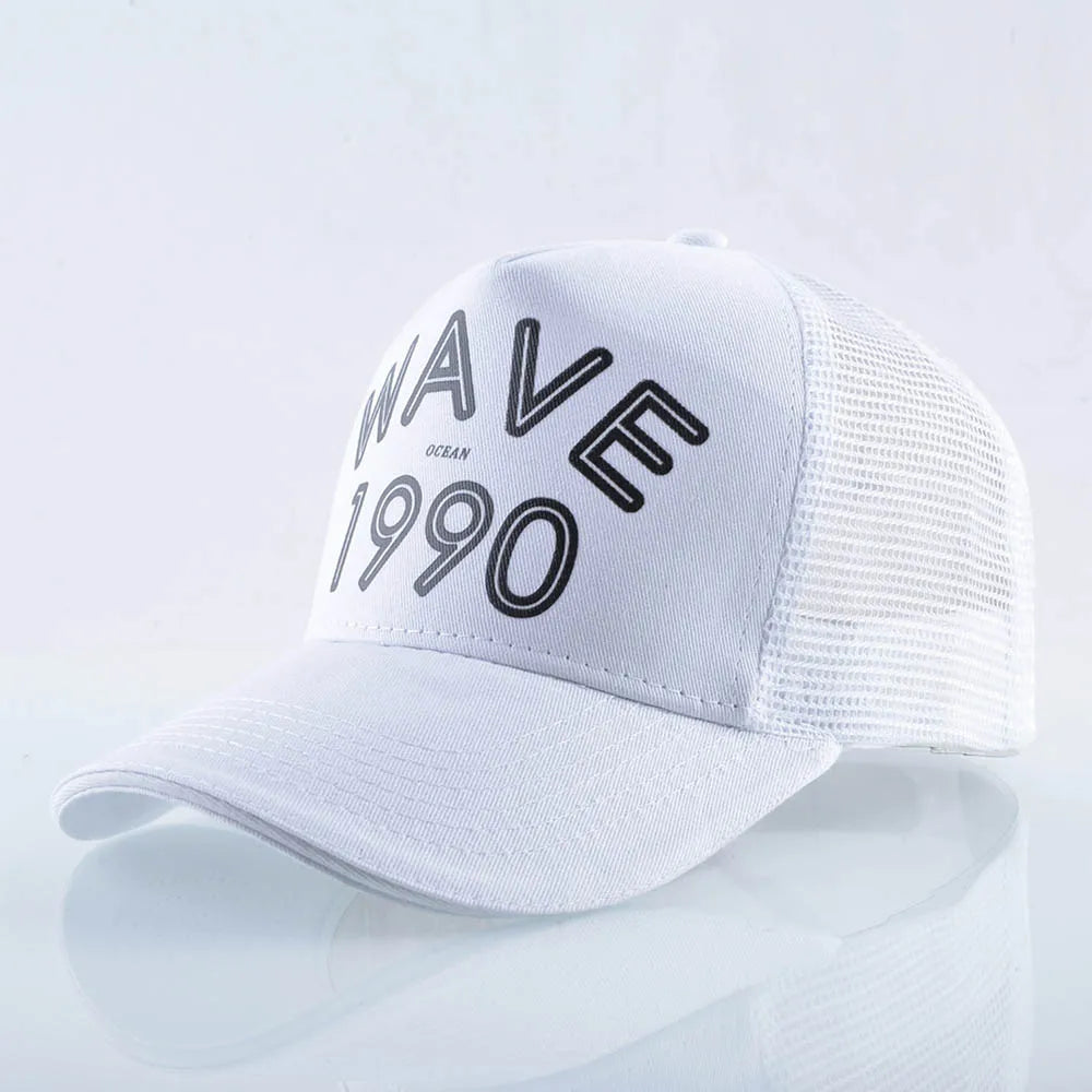 FS Orange Green 5 Panel Mesh Trucker Hats Snapback Hip Hop Cap Summer Breathable Baseball Caps For Men Women Bones Masculino