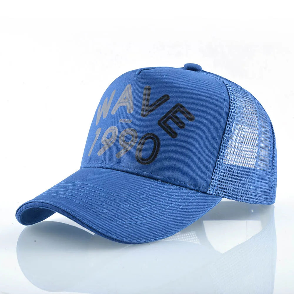 FS Orange Green 5 Panel Mesh Trucker Hats Snapback Hip Hop Cap Summer Breathable Baseball Caps For Men Women Bones Masculino