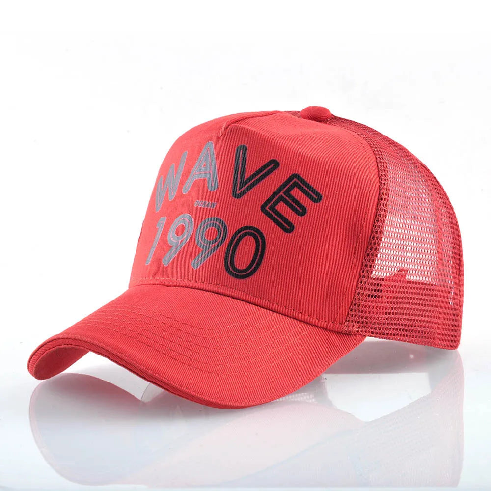 FS Orange Green 5 Panel Mesh Trucker Hats Snapback Hip Hop Cap Summer Breathable Baseball Caps For Men Women Bones Masculino