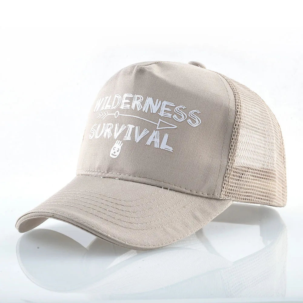 FS Stylish Green Orange 5 Panel Baseball Caps For Men Women Breathable Snapback Hip Hop Cap Mesh Trucker Hat Bones Masculinos
