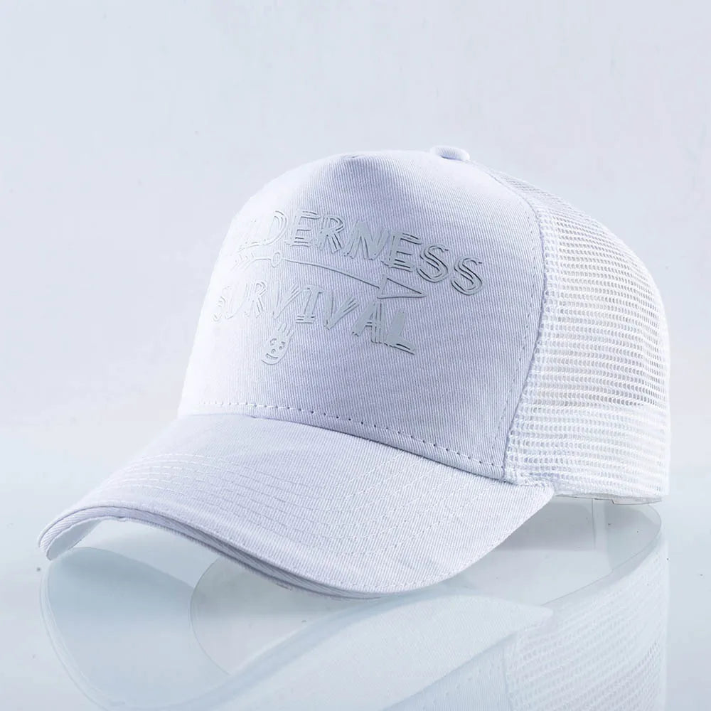 FS Stylish Green Orange 5 Panel Baseball Caps For Men Women Breathable Snapback Hip Hop Cap Mesh Trucker Hat Bones Masculinos