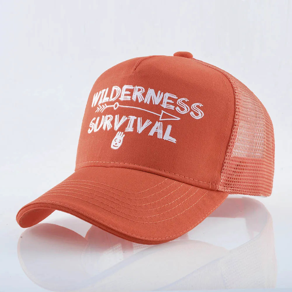 FS Stylish Green Orange 5 Panel Baseball Caps For Men Women Breathable Snapback Hip Hop Cap Mesh Trucker Hat Bones Masculinos