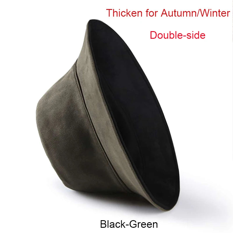 Large Big Size Sun Hats Men Summer Double Side Bucket Hat Men's Panama Fedoras Outdoor Fisherman Hat Visor Basin Cap Beach Hat