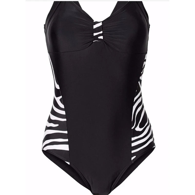 Women Bikini One Peice Swimsuit Push Up Leopard Swimwear Backless Swimsuit Plus Size Bikinis Monokini Female Bathing Suits