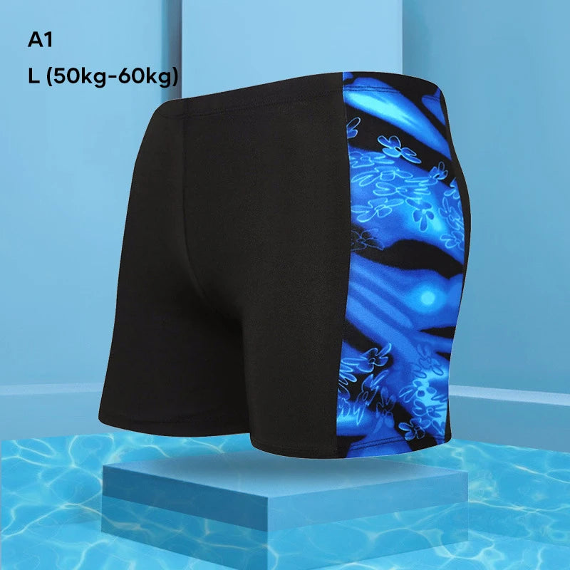 Men's Swimwear Pants Summer Beach Swim Shorts Trunks Swimsuit Swimming Trunks Boxer Briefs Quick Dry Sswimming Trunks