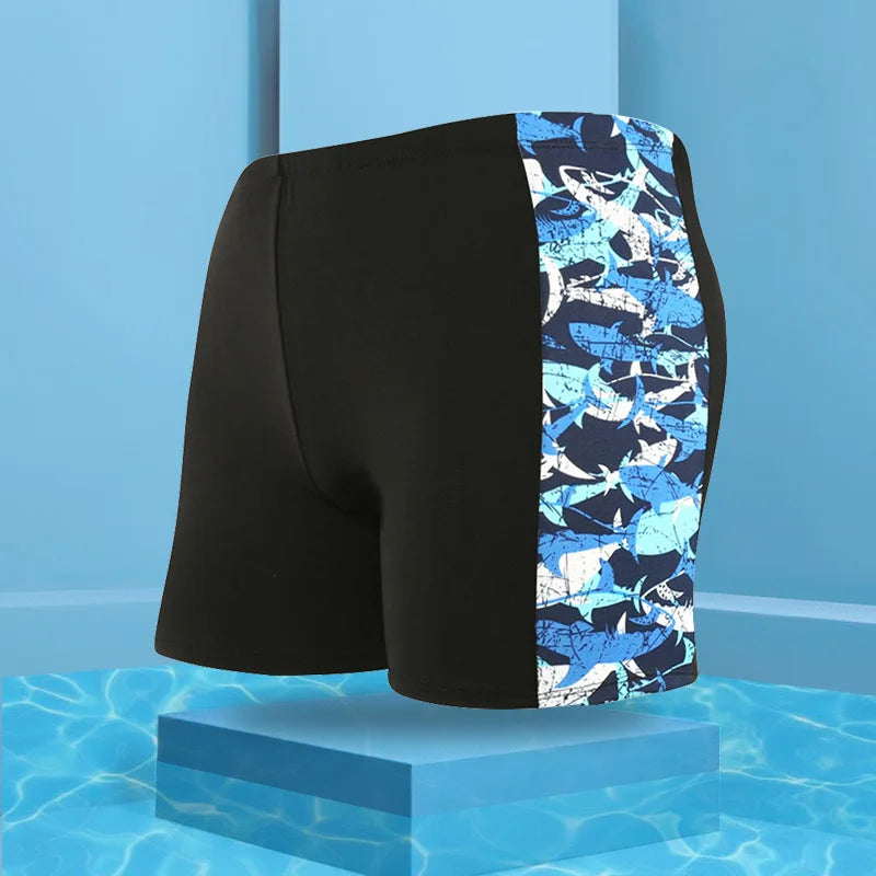Men's Swimwear Pants Summer Beach Swim Shorts Trunks Swimsuit Swimming Trunks Boxer Briefs Quick Dry Sswimming Trunks