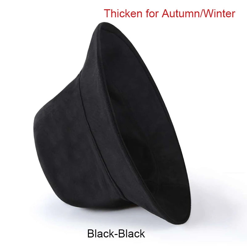 Large Big Size Sun Hats Men Summer Double Side Bucket Hat Men's Panama Fedoras Outdoor Fisherman Hat Visor Basin Cap Beach Hat