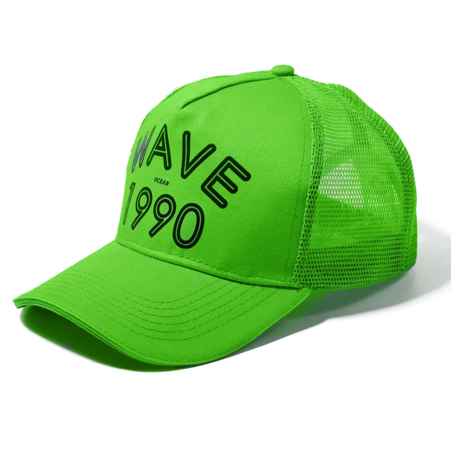 FS Orange Green 5 Panel Mesh Trucker Hats Snapback Hip Hop Cap Summer Breathable Baseball Caps For Men Women Bones Masculino