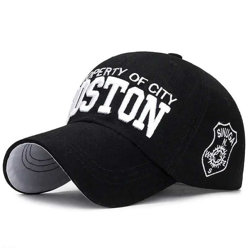 BOSTON Embroidered Baseball Caps for Men Women Snapback Hats Designer Cap Men Gorras Hombre Originales Men Golf Hat Trucker Hat