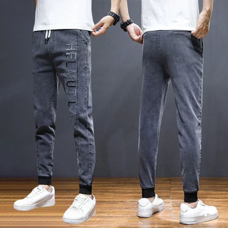 Harem Men's Jeans Trousers Spring Autumn with Pockets Male Cowboy Pants Original High Quality Cotton Y2k Vintage Wide Leg Y 2k