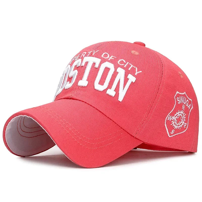BOSTON Embroidered Baseball Caps for Men Women Snapback Hats Designer Cap Men Gorras Hombre Originales Men Golf Hat Trucker Hat