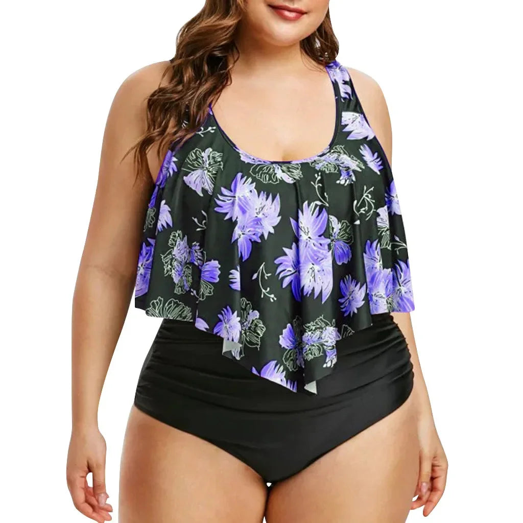 Summer Women Plus Size Sexy Print Brazilian Swimwear Beachwear Swimsuit Bathing Suits swimsuit women 2024 New