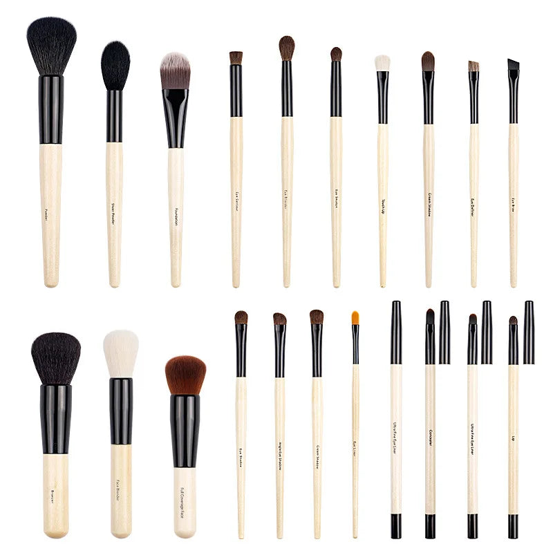 BB Series Makeup Brush Set Soft Animal Hair Loose Powder Blusher Concealer Highgloss Eye Shadow Contour Makeup Brush Girl Gift