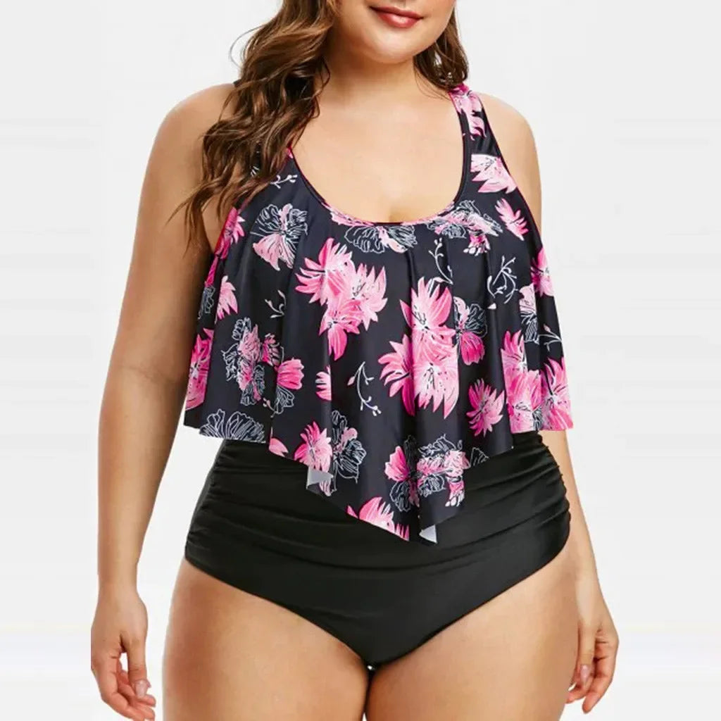 Summer Women Plus Size Sexy Print Brazilian Swimwear Beachwear Swimsuit Bathing Suits swimsuit women 2024 New