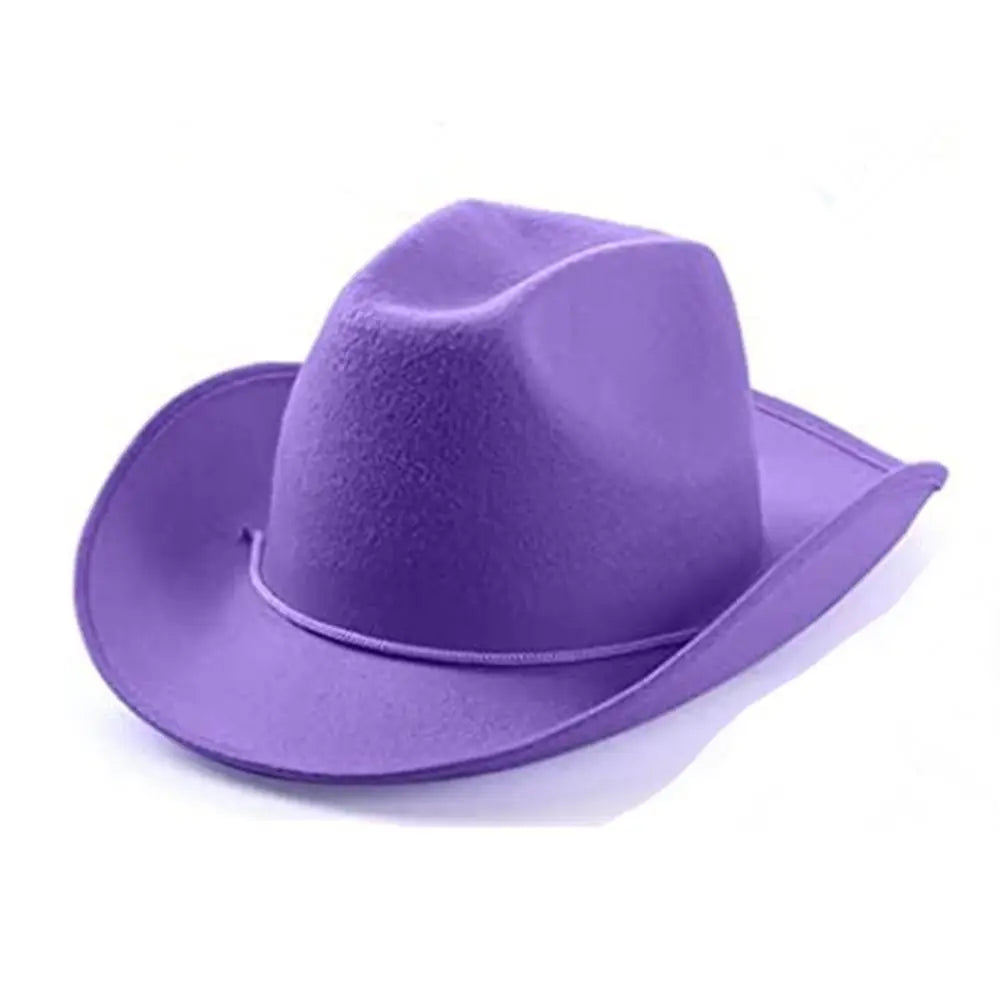 Cowboy Hat Women Men Cowboy Accessory Felt Princess Hat Bachelorette Party Hat Costume Party Cosplay Cowgirl Hat Performance