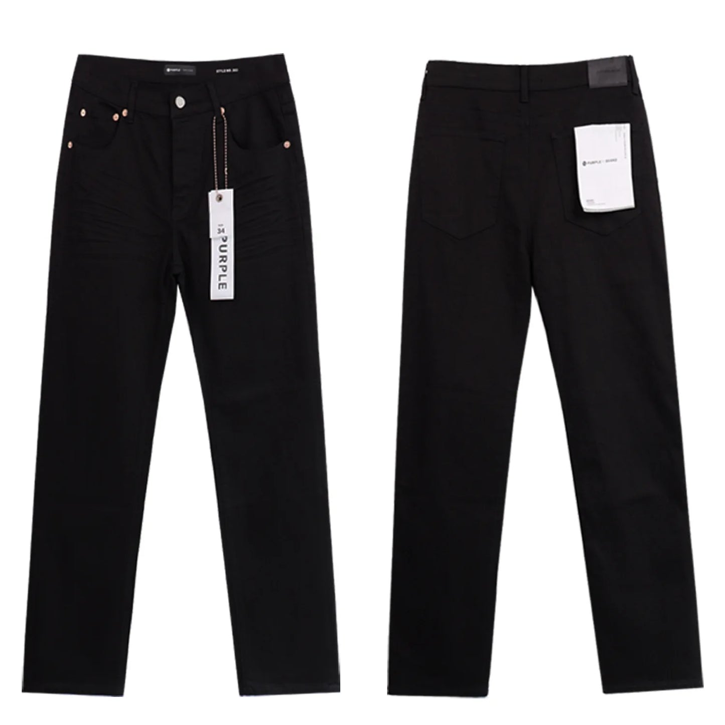 Purple Jeans American High Street Ripped Patch Trendy Retro Straight Men's Trousers Jeans for Men Ripped Jeans Skinnyjeansmen