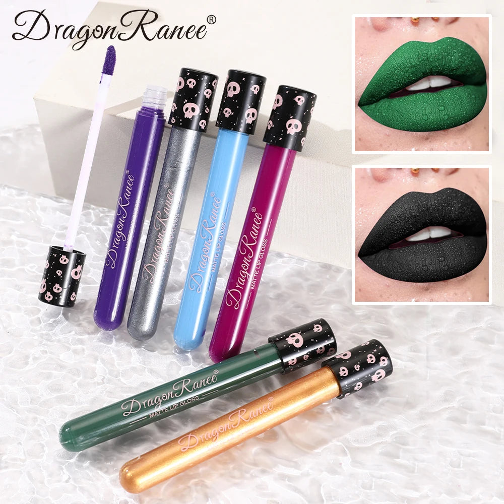 Colored Lip Gloss, Lip Glaze, Test Tube Lip Glaze, Lip Makeup, Easy to Color, Waterproof Matte Lip Gloss, Party Lip Makeup, Lip Gloss, Not Easy to Fade Lip Gloss