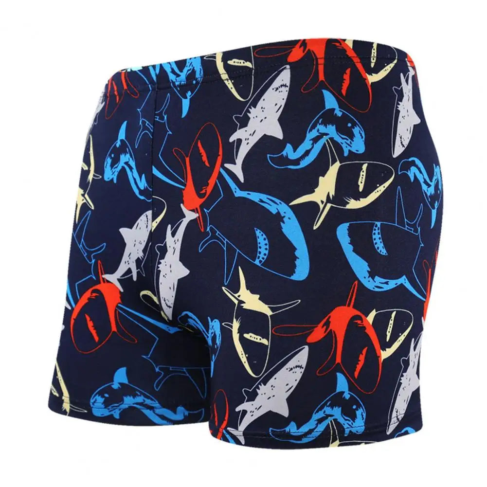 Men Swimming Trunks Colorful Print Quick Dry Slim Fit Swim Trunks Men's Surf Beachwear Men Swimwear Fashion Printed Swimsuit
