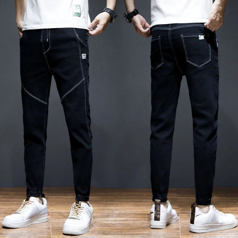Harem Men's Jeans Trousers Spring Autumn with Pockets Male Cowboy Pants Original High Quality Cotton Y2k Vintage Wide Leg Y 2k