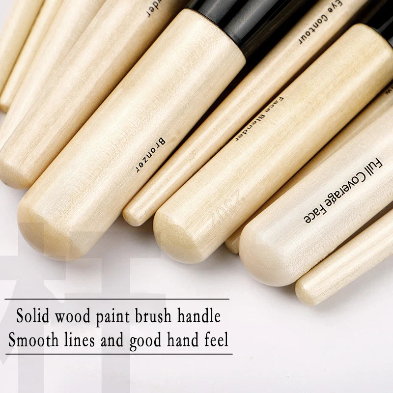 BB Series Makeup Brush Set Soft Animal Hair Loose Powder Blusher Concealer Highgloss Eye Shadow Contour Makeup Brush Girl Gift