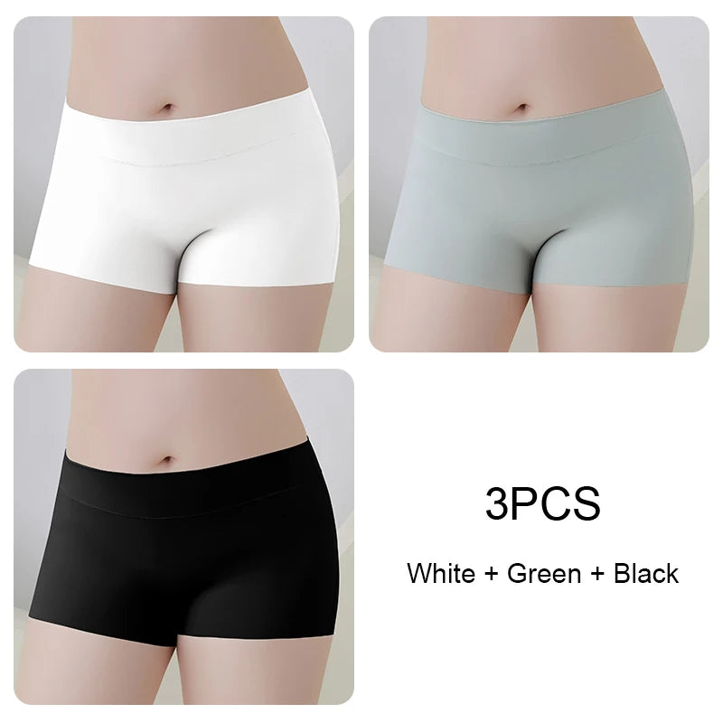 Boxer Women Seamless Panties Plus Size Shorts Safety Short Pants Shorts Under the Skirt Underwear for Women Women's Panties Set