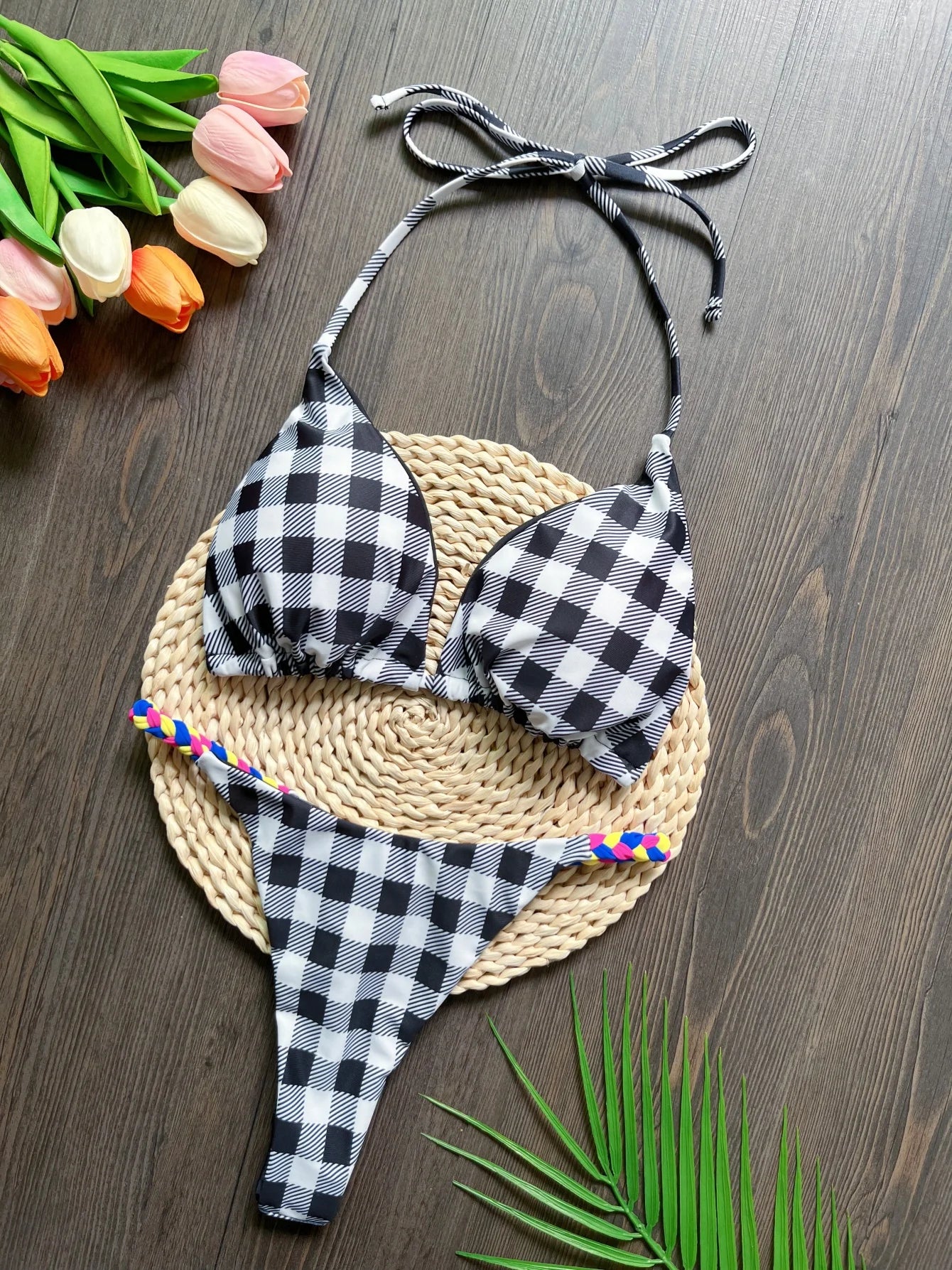 RUOTONGSEPT Women Swimwear Bikini Set Thong Swim Suit Women Bathing Suits Bikini Biquini Brazilian Weaving rope Swimwear