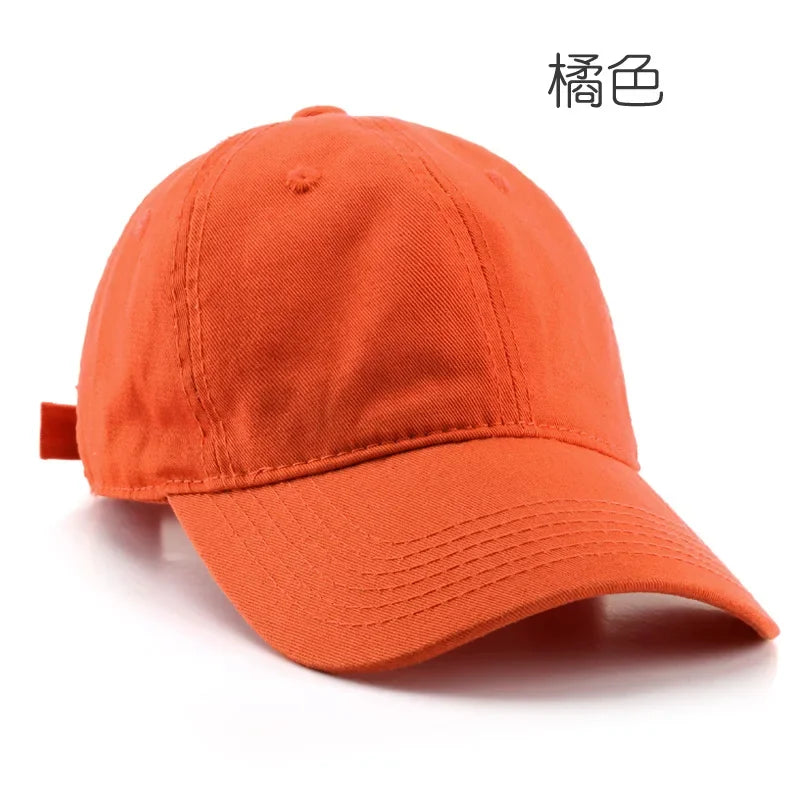 Men's Solid Color Baseball Cap Ladies Hat Men's Hat Outdoor Sports Mountaineering Hat Snapback Embroidery Sun-Proof Cap