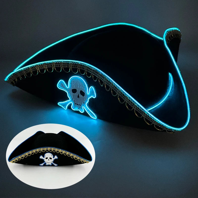 LED Western Cowboy Hat Cowgirl Hat Retro EL Wire Light Brim Jazz Top Hat Bride Cowboy Hat Cosplay Cowboy Costume For Women Men