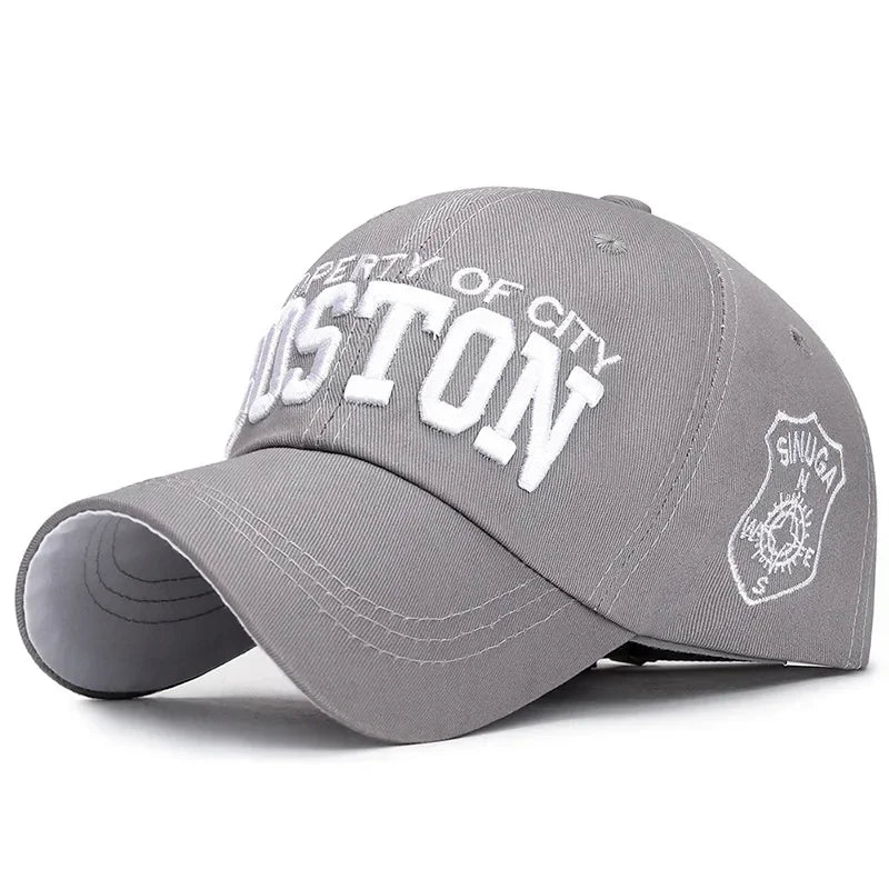 BOSTON Embroidered Baseball Caps for Men Women Snapback Hats Designer Cap Men Gorras Hombre Originales Men Golf Hat Trucker Hat