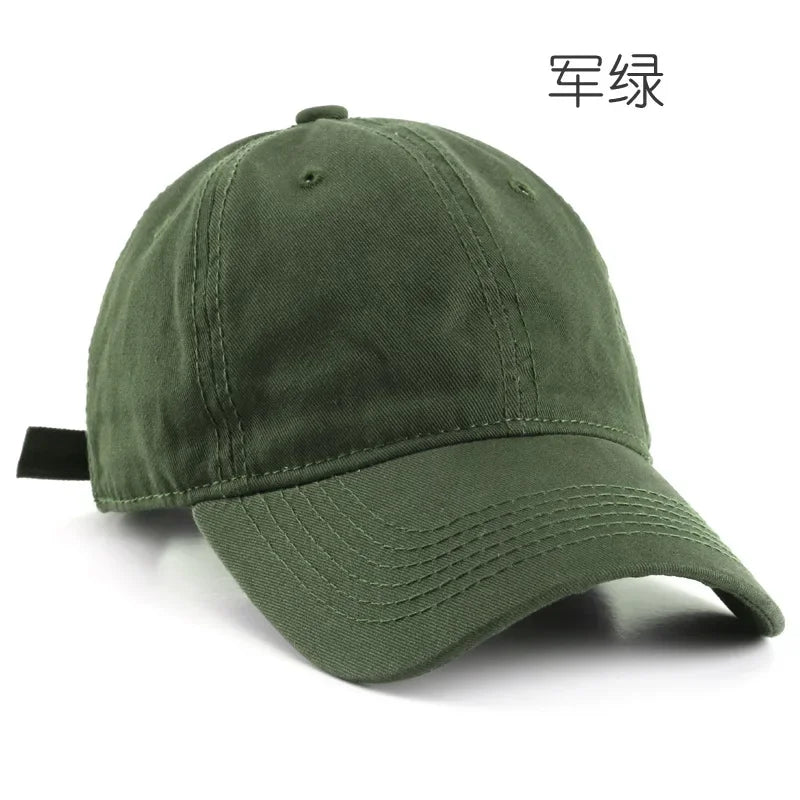 Men's Solid Color Baseball Cap Ladies Hat Men's Hat Outdoor Sports Mountaineering Hat Snapback Embroidery Sun-Proof Cap