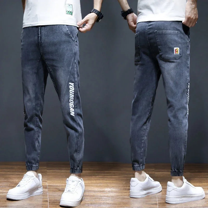 Harem Men's Jeans Trousers Spring Autumn with Pockets Male Cowboy Pants Original High Quality Cotton Y2k Vintage Wide Leg Y 2k