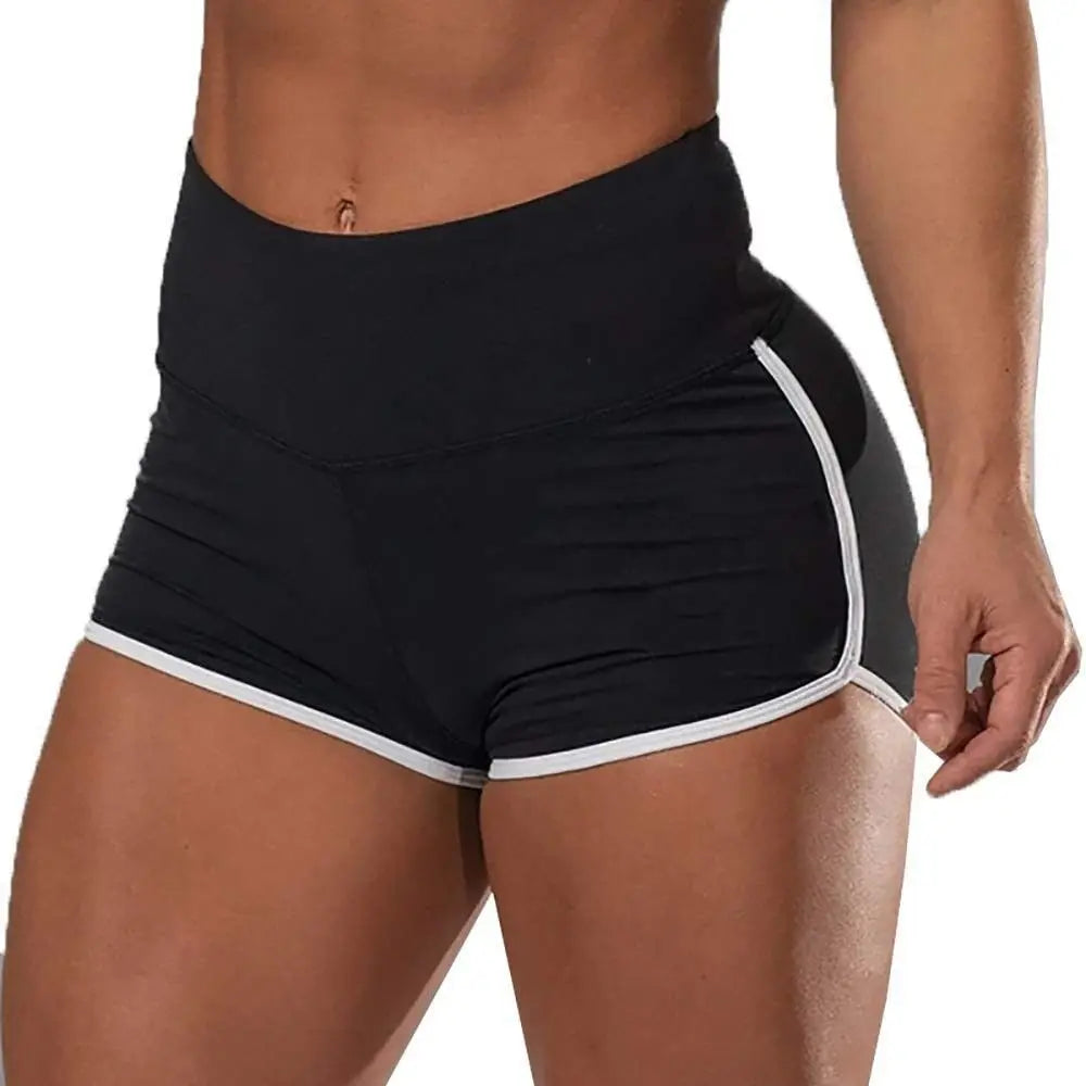 Summer Running Sport Shorts Women High Waist Seamless Fitness Leggings Push Up Gym Training Tights Pocket Yoga Shorts Plus Size