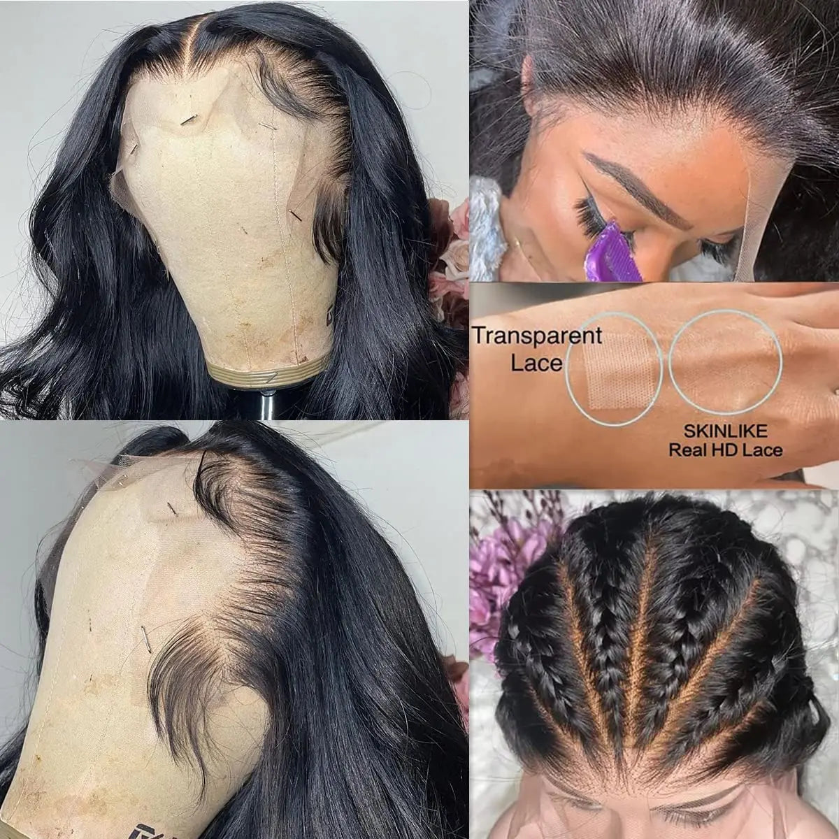 HD Lace Wig 13x6 Human Hair Body Wave HD Transparent Lace Frontal Wigs 30 40Inch Loose Wave Lace Front Wig Brazilian Hair Wigs