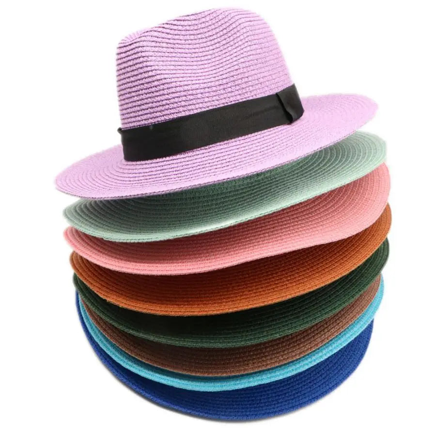 Panama Straw Hat Men Summer Straw Hat Wide-brimmed Outdoor Sun Visor Beach Hat